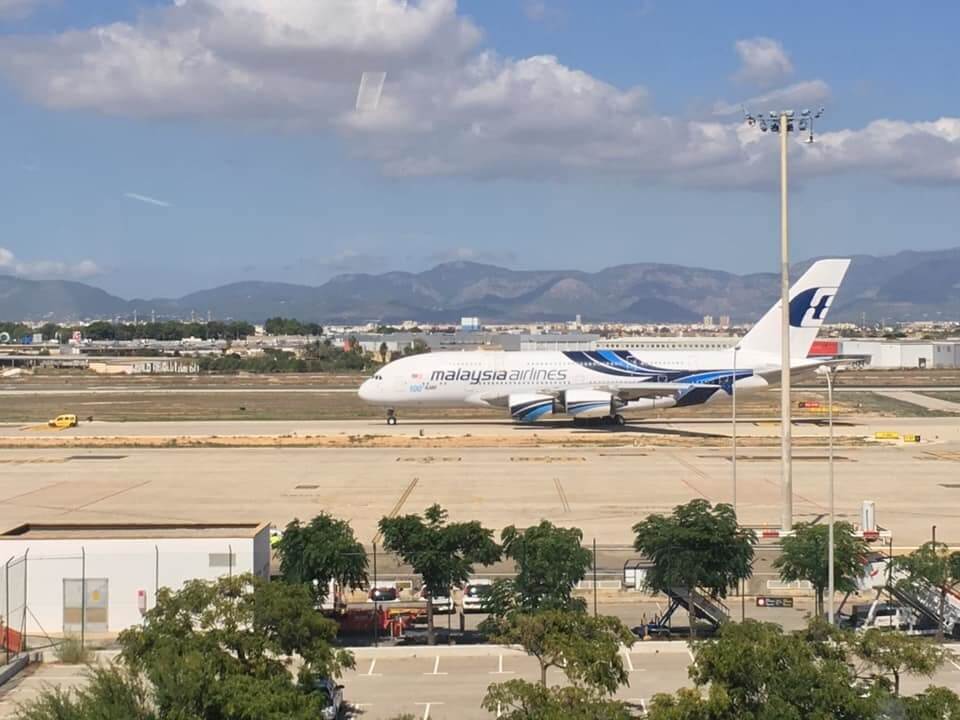 A380 at Palma airport