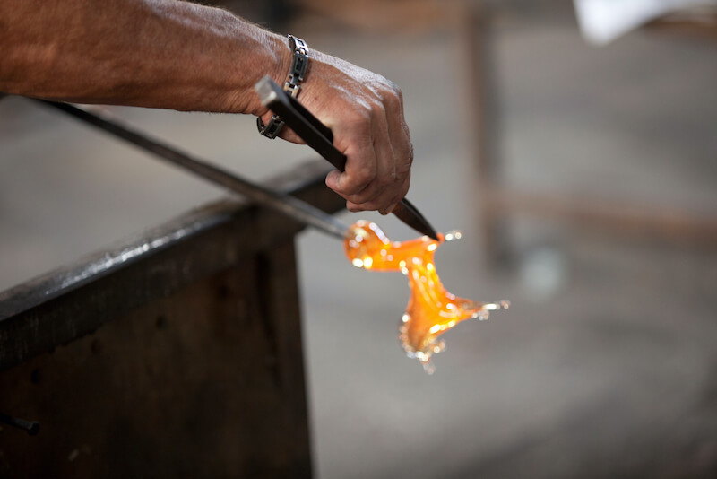 Glass blowing horse